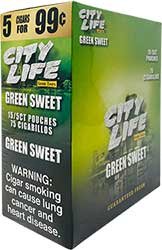City Life Cigarillos Green Sweet 15ct