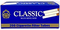 Classic Cigarette Tubes Blue 200ct