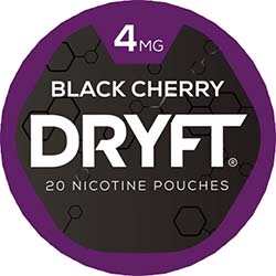 DRYFT Nicotine Pouches Black Cherry 4mg 5ct