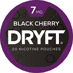 DRYFT Nicotine Pouches Black Cherry 7mg 5ct