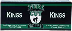 Gambler Tube Cut Cigarette Tubes Menthol 200ct