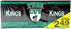 Gambler Tube Cut Cigarette Tubes Menthol King Size PP $2.49 200ct