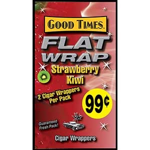 Good Times Flat Wrap Strawberry Kiwi 25ct Box