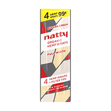 Natty Organic Hemp Wraps Russian Cream 15 4pks
