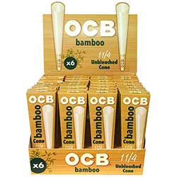 OCB Bamboo Cones 1.25 32 Packs of 6