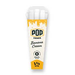 Pop Cones 1.25 Banana Cream 6pk