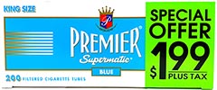 Premier Supermatic Light King Size Tubes 200ct PP 1.99