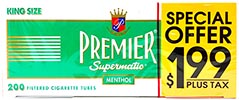 Premier Supermatic Menthol King Size Cigarette Tubes 200ct PP 1.99