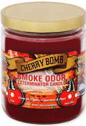 Smoke Odor Exterminator Candle Cherry Bomb