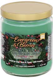 Smoke Odor Exterminator Candle Evergreen and Berries