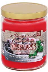 Smoke Odor Exterminator Candle Sugared Cranberry