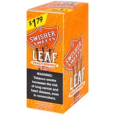 Swisher Sweets Leaf Peach Brandy 10 Packs of 3 PP