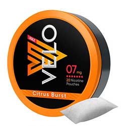 VELO Nicotine Pouches Citrus Burst 7mg 5ct