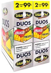White Owl Cigarillos Duos Mango and Pineapple 30ct