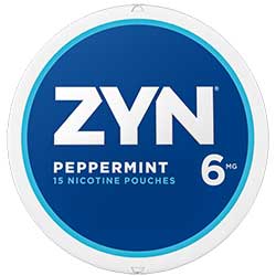 ZYN Nicotine Pouches Peppermint 6mg 5ct