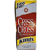 Criss Cross Red Cigarette Tubes 200ct