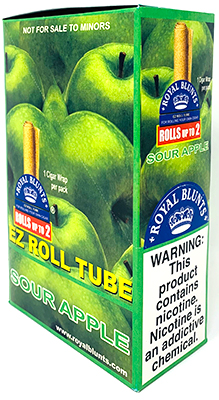 Royal Blunts EZ Roll Tube Sour Apple 25ct Box