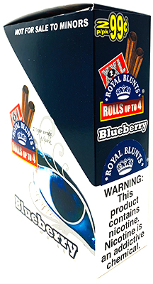 Royal Blunts XXL Cigar Wraps Blueberry 25 Packs of 2