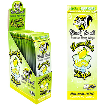 Skunk Brand Hemp Wraps Lemon Cake 25 Packs of 2