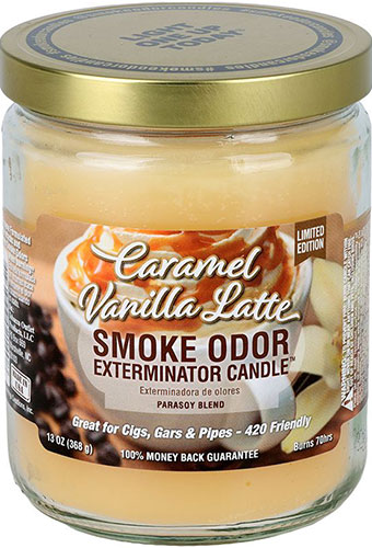 Smoke Odor Exterminator Candle Caramel Vanilla Latte