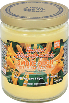 Smoke Odor Exterminator Candle Sweet Honeysuckle