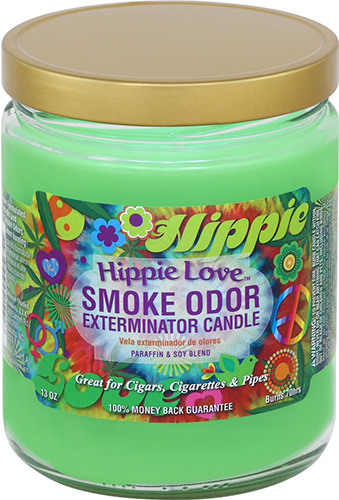 Smoke Odor Exterminator Candle Hippie Love