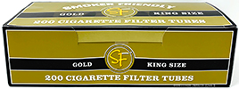 Smoker Friendly Cigarette Tubes Gold King Size 200ct