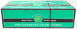Smoker Friendly Cigarette Tubes Green King Size 200ct