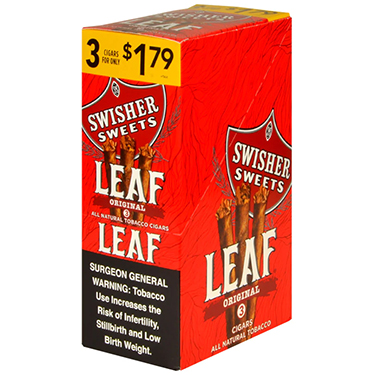 Swisher Sweets Leaf Original 10 Packs of 3 PP