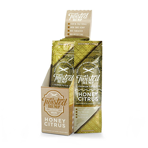 Twisted Hemp Honey Citrus Wraps 15ct