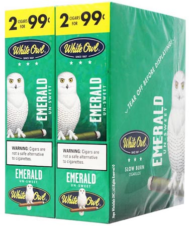 White Owl Cigarillos Emerald 30ct