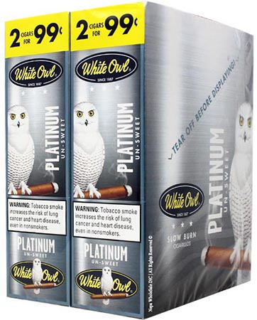 White Owl Cigarillos Platinum 30ct | BuyPipeTobacco.com