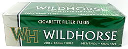 Wildhorse Cigarette Tubes Menthol King 200ct Box
