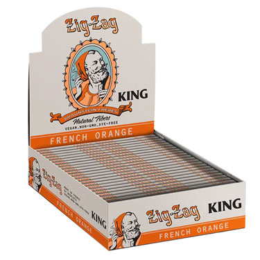 Zig Zag Vintage Orange King Size Rolling Papers 24ct Box