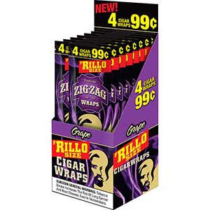 Zig Zag Wraps Grape 15 4PKS