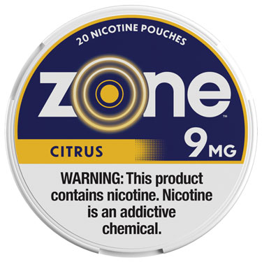 Zone Nicotine Pouches Citrus 9mg 5ct