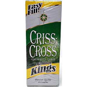 Criss Cross Menthol Cigarette Tubes 200ct