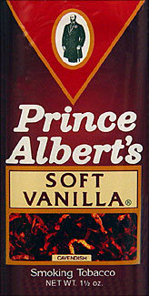 Prince Albert Soft Vanilla Pipe Tobacco 6 1.5oz Packs
