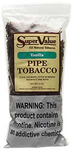 Super Value Vanilla Pipe Tobacco 12oz Bag