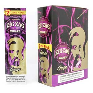 Zig Zag Wraps Grape 25 2PKS